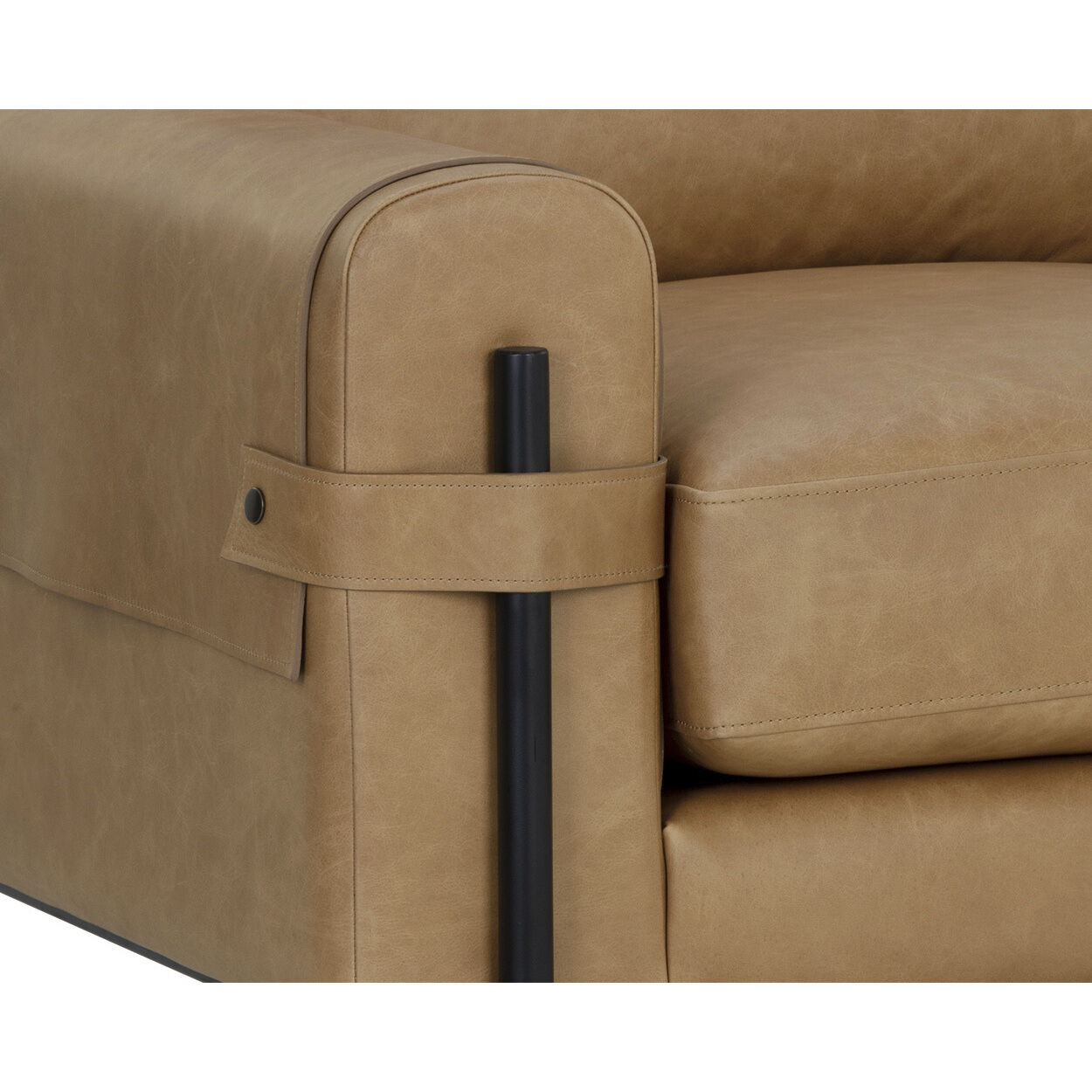 Camus Ludlow Sesame Leather Armchair